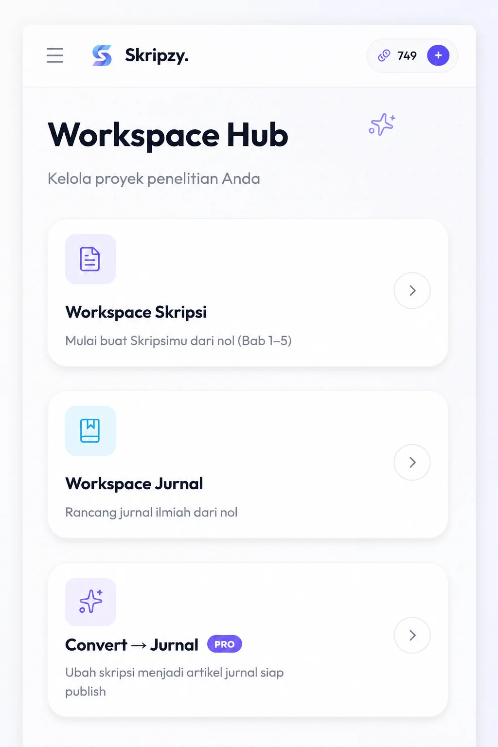 Skripzy Mobile View